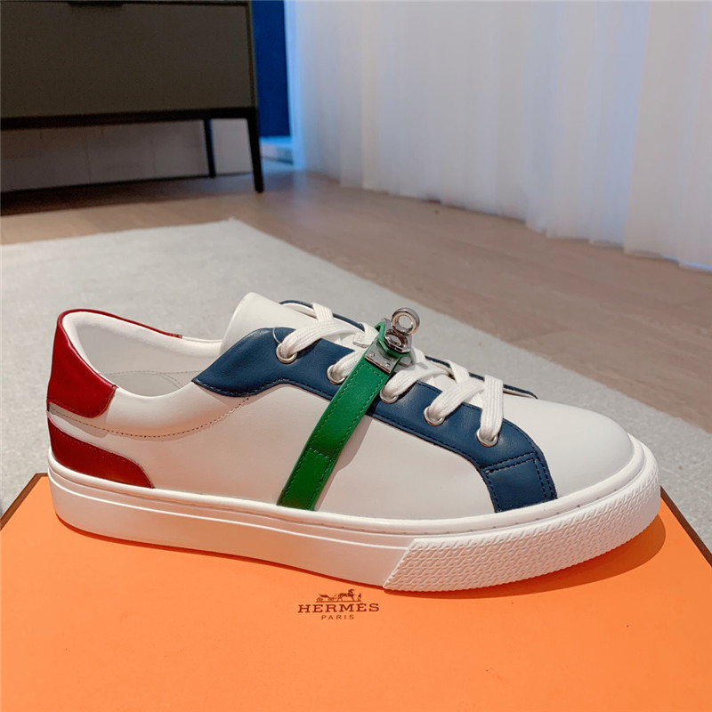 H**me5 British retro design white shoes
