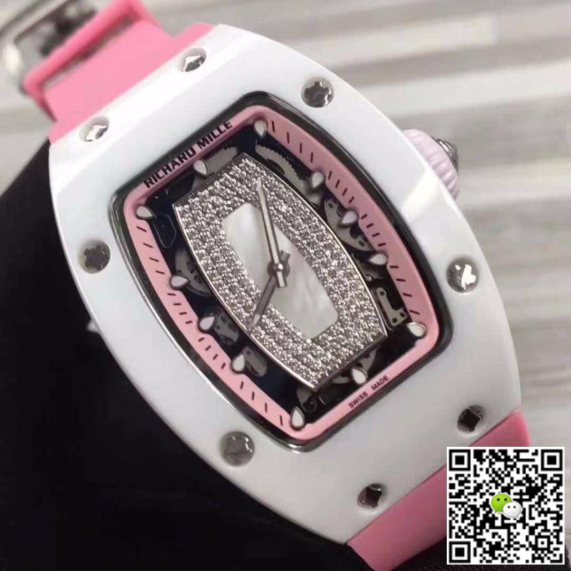 Replica Richard Mille RM07 1:1 Best Edition Swiss ETA6T51 Red Dial with D1am0nds