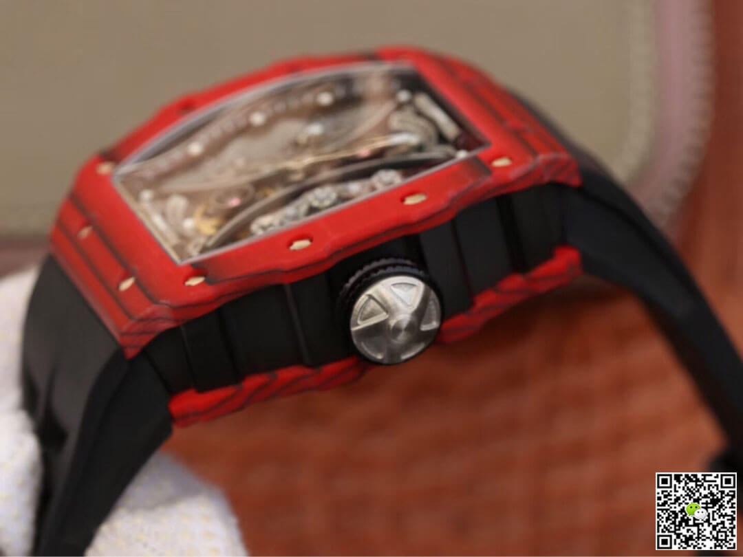 Replica Richard Mille RM53-01 1:1 Best Edition KV Factory TPT Carbon Fiber Black Strap