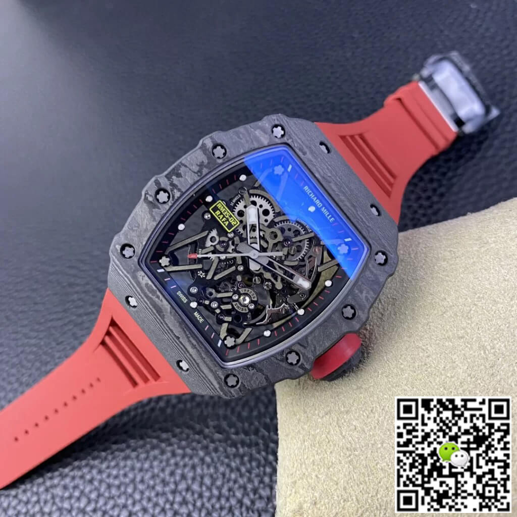 Richard Mille Replica RM35-02 1:1 Best Edition T+ Factory Carbon Fiber Skeleton Dial