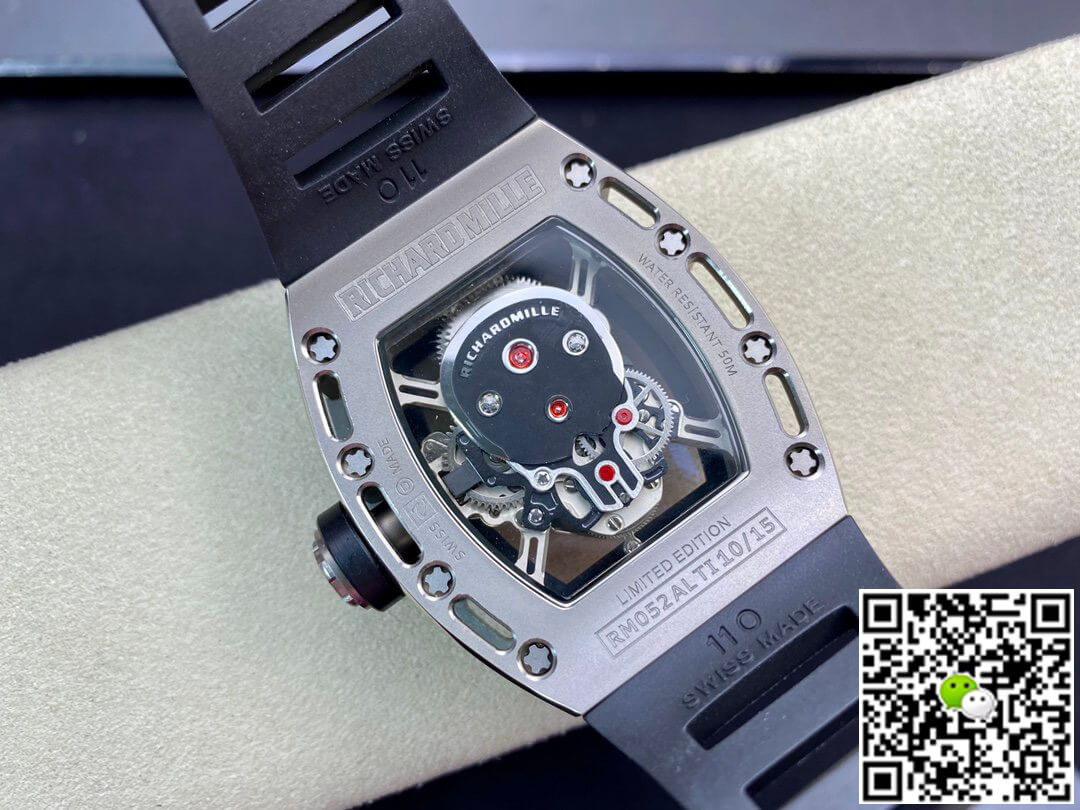 Replica Richard Mille RM052 Tourbillon 1:1 Best Edition EUR Factory Skull Dial