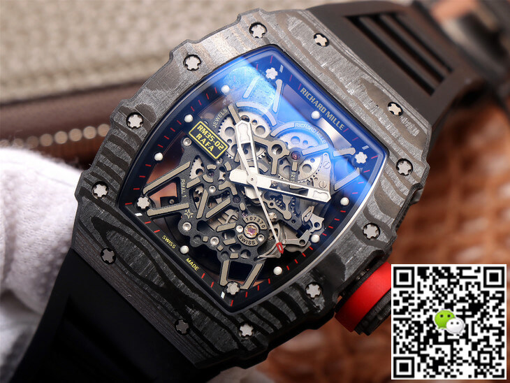 Replica Richard Mille RM35-02 1:1 Best Edition ZF Factory Carbon Fiber Case