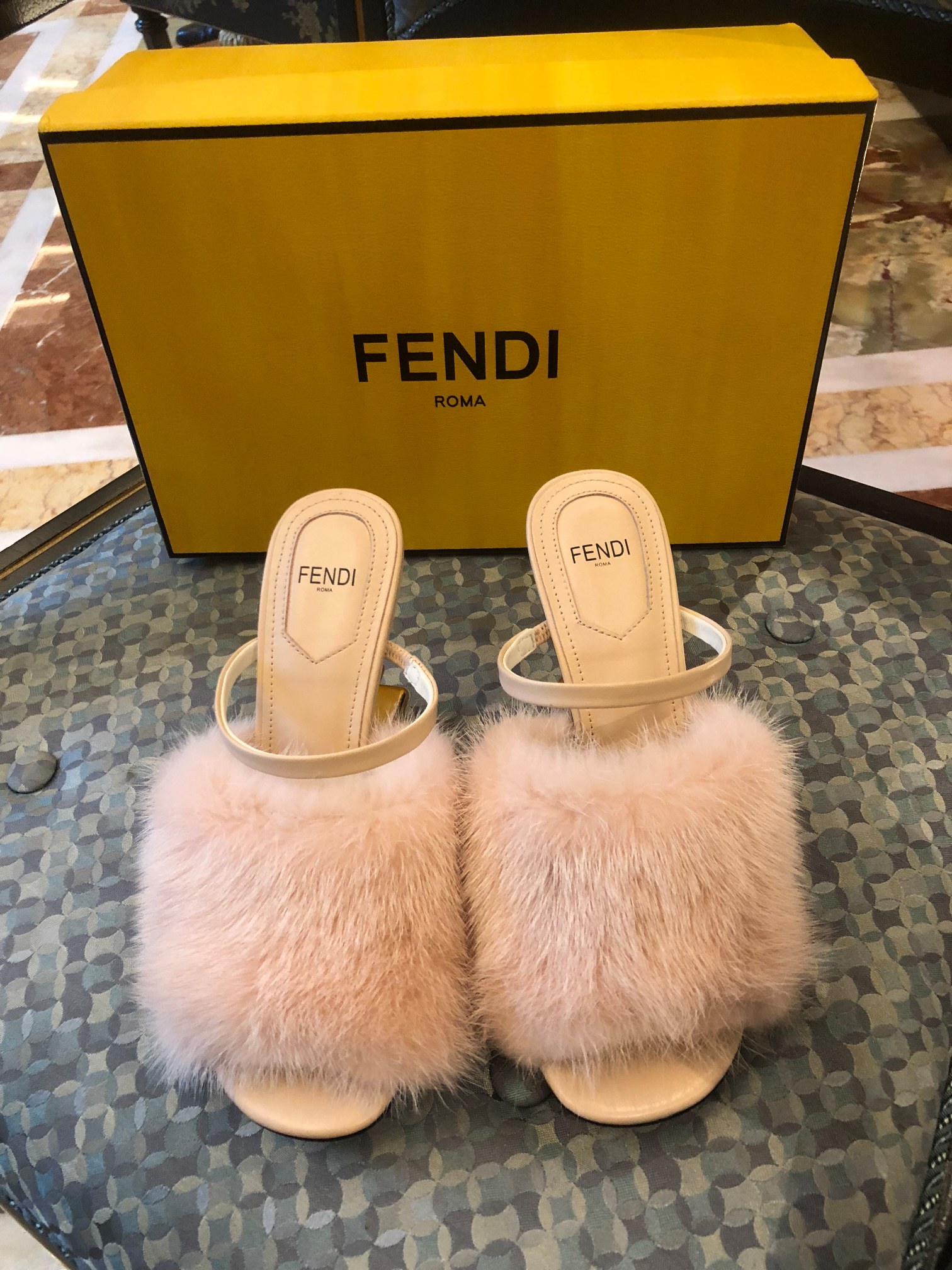 F**di first high-heeled sandal