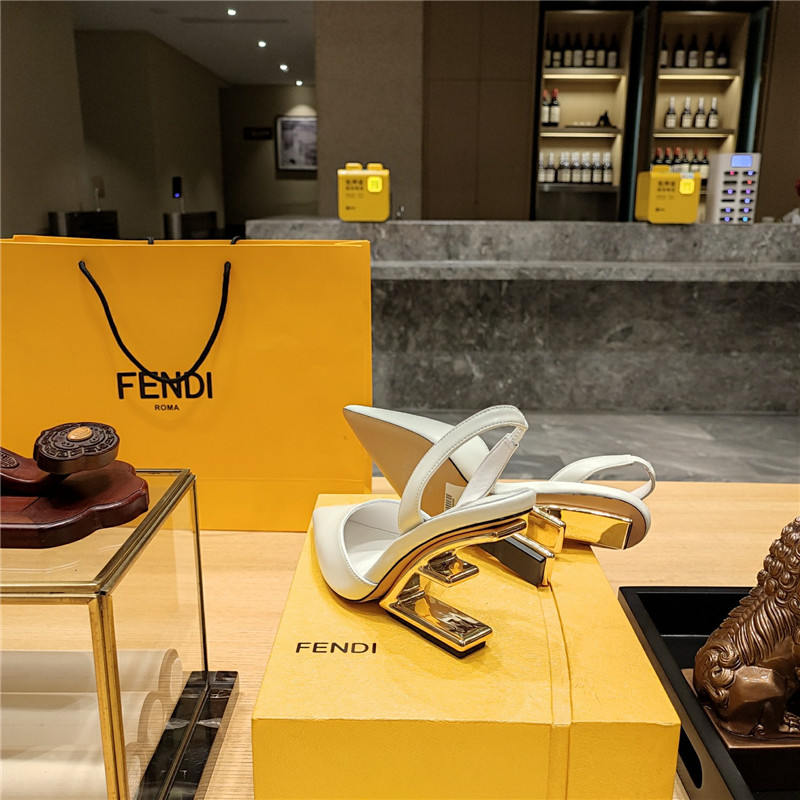 F**di strappy toe high heel sandals