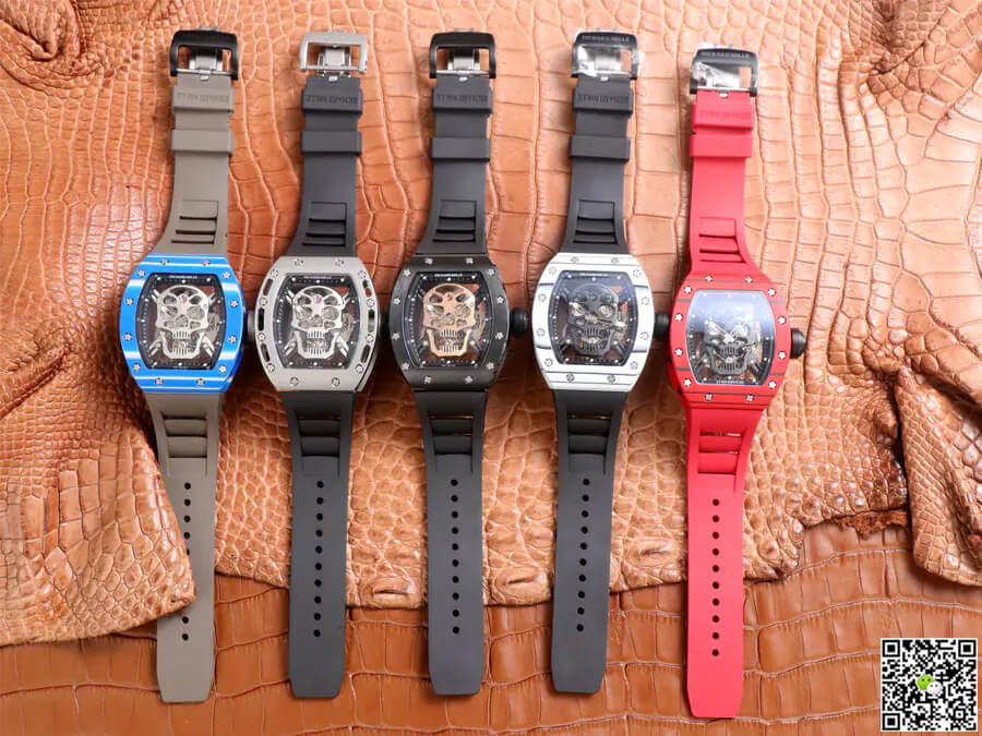 Replica Richard Mille RM52-01 Tourbillon 1:1 Best Edition JB Factory Skull Dial