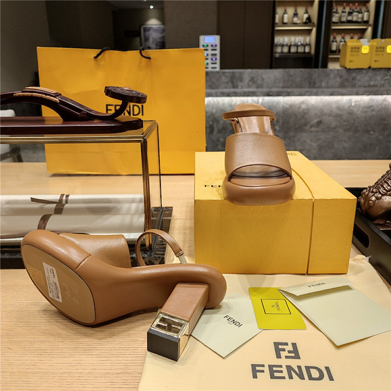 F**di block heel sandals