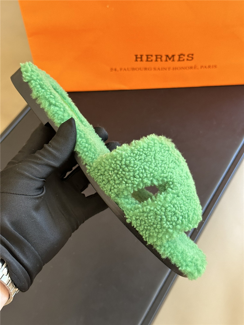 H**me5 fur roll cake hair H slippers