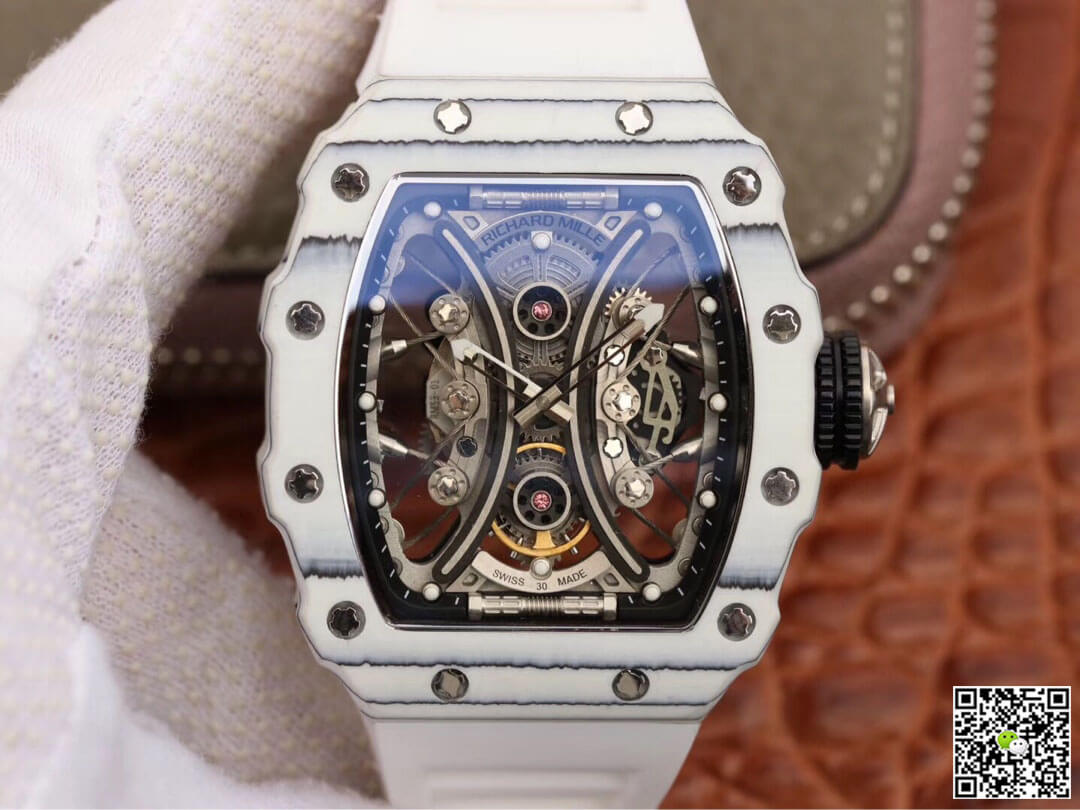 Replica Richard Mille RM53-01 1:1 Best Edition KV Factory White TPT Carbon Fiber