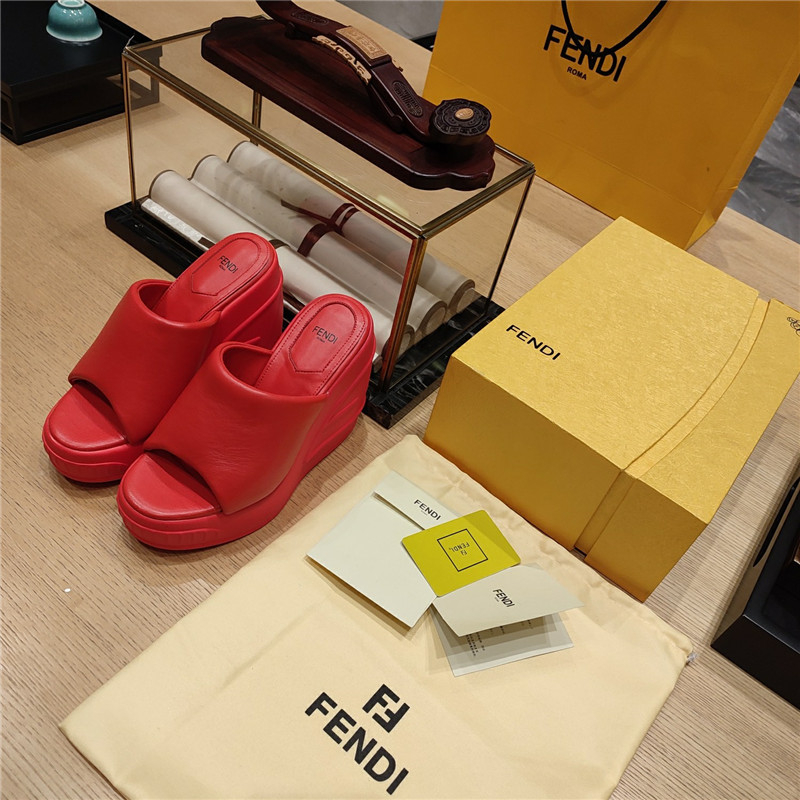 F**di wedge platform sandals