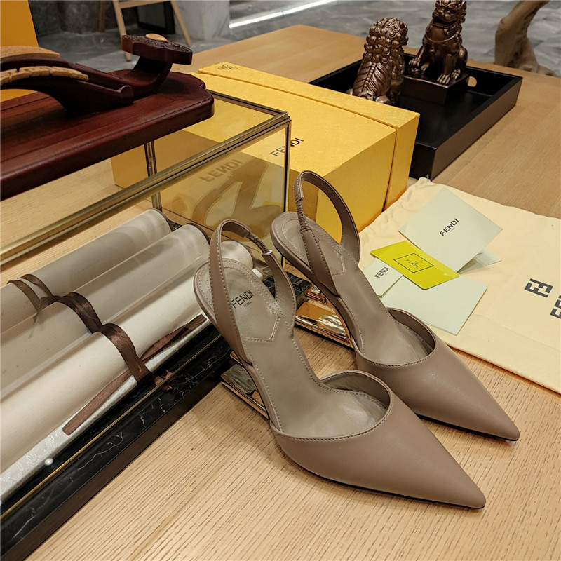 F**di strappy toe high heel sandals