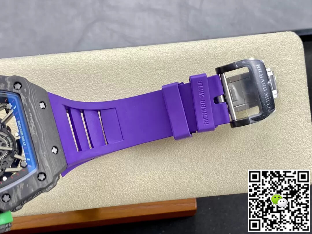 Richard Mille Replica RM35-02 1:1 Best Edition T+ Factory NTPT Carbon Fiber Purple Strap