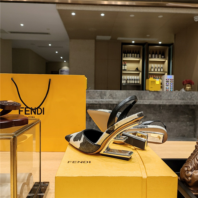 F**di strappy toe high heel sandals