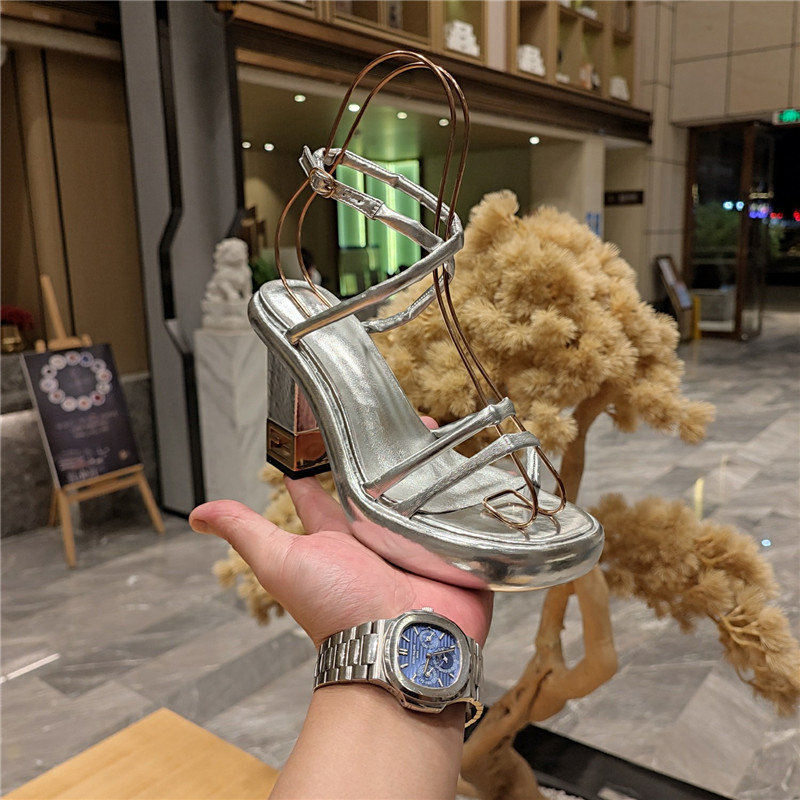 F**di color block haute couture sandals