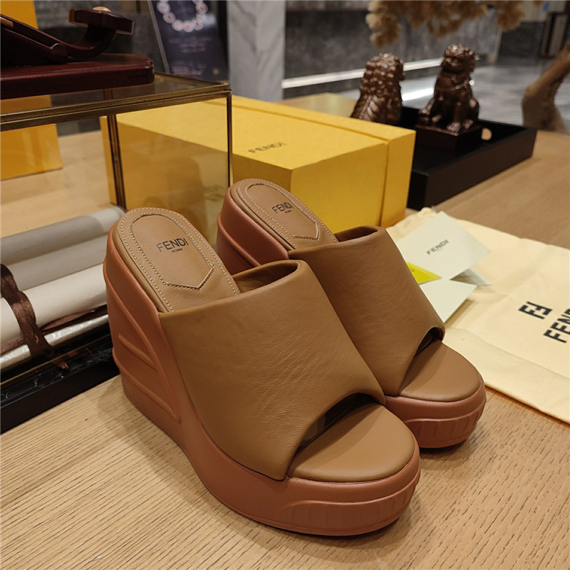 F**di wedge platform sandals