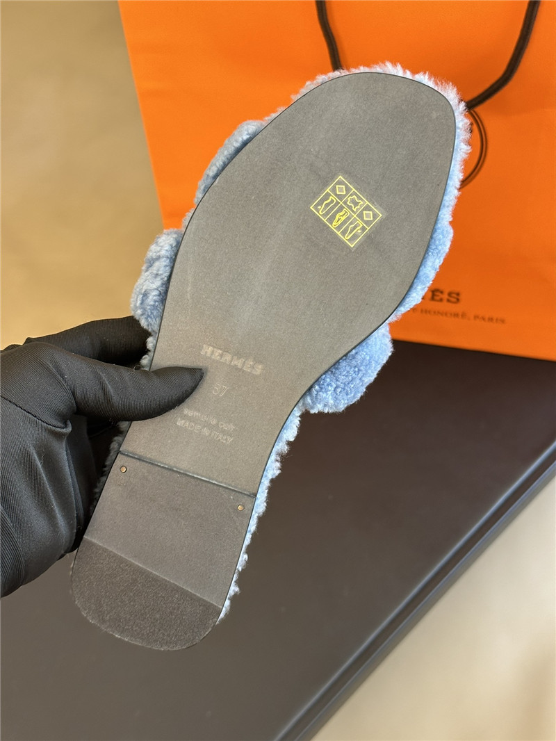 H**me5 fur roll cake hair H slippers