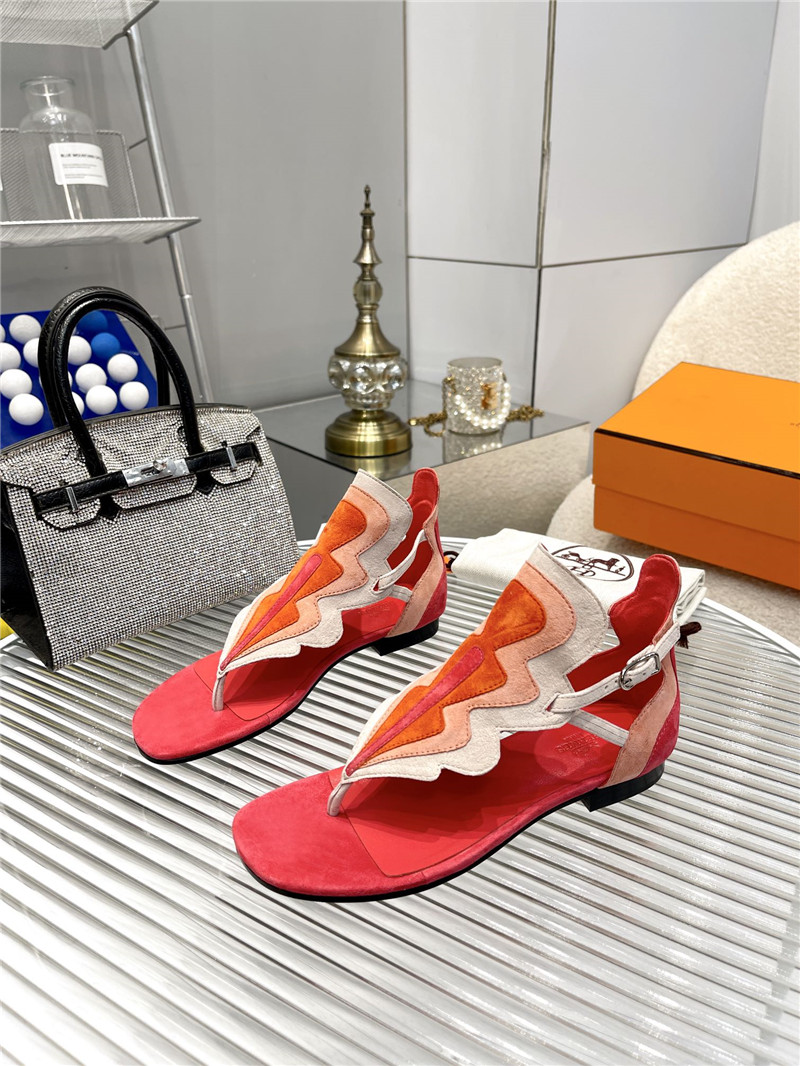 H**me5 Sandals Dupe color block sandals