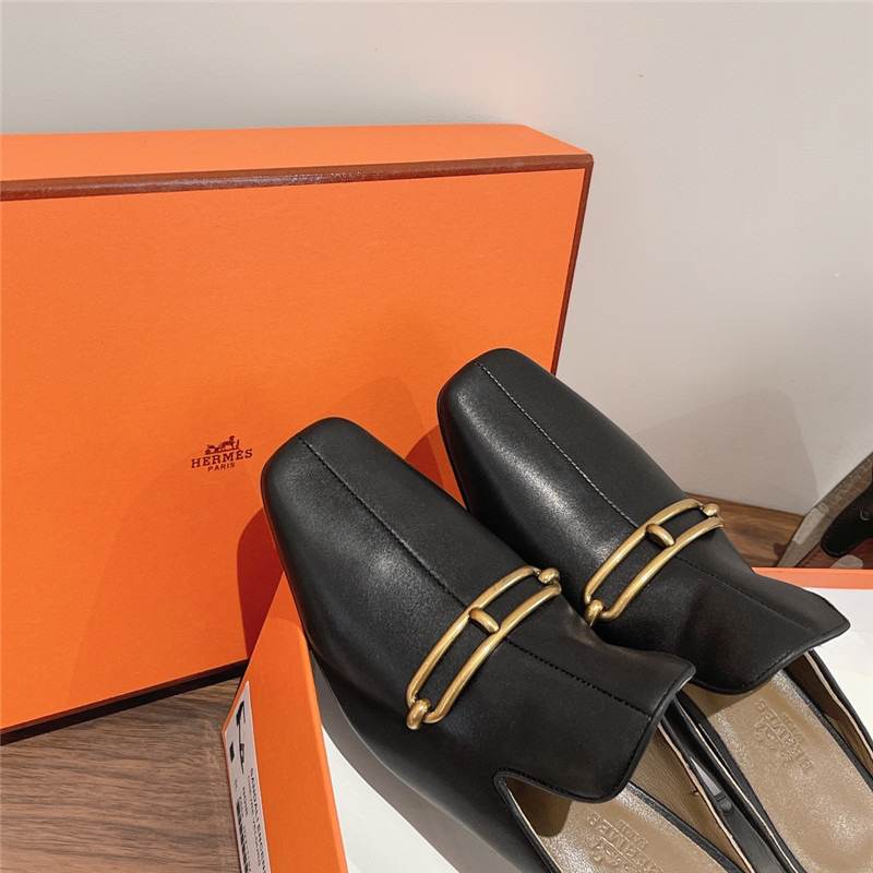 H**me5 muller chunky heel slippers