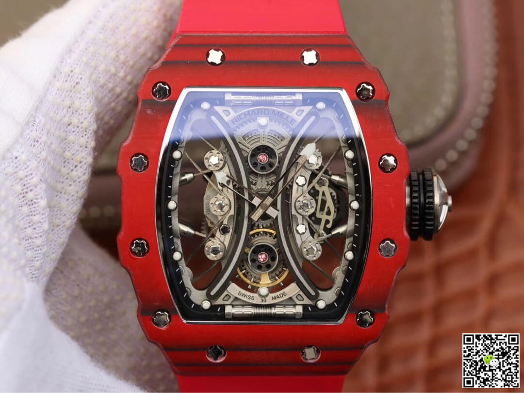 Replica Richard Mille RM53-01 1:1 Best Edition KV Factory Red TPT Carbon Fiber