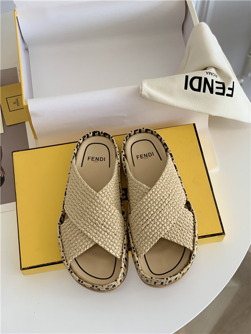 F**di woven slippers sandals