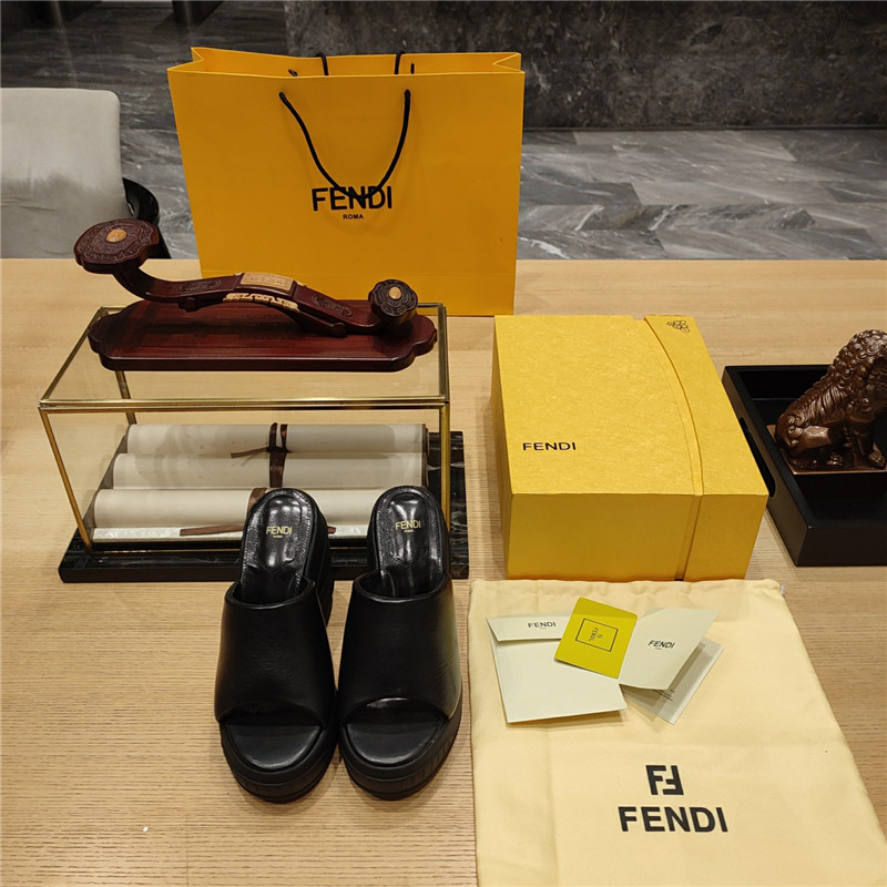 F**di wedge platform sandals