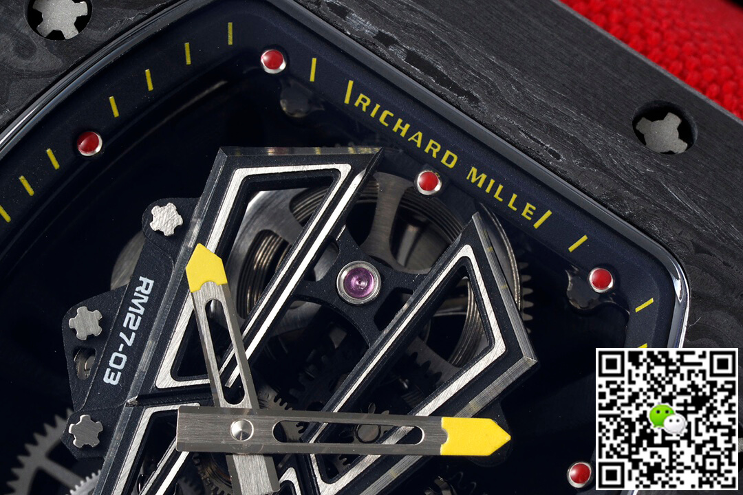 Replica Richard Mille RM27-03 Rafael Nadal Tourbillon 1:1 Best Edition RM Factory Red Strap