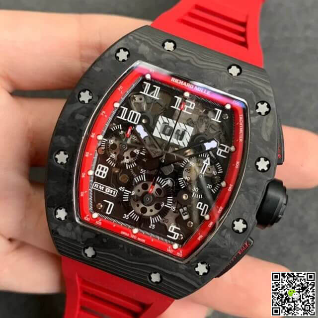 Replica Richard Mille RM-011 1:1 Best Edition KV Factory V2 Black Forged Carbon Case
