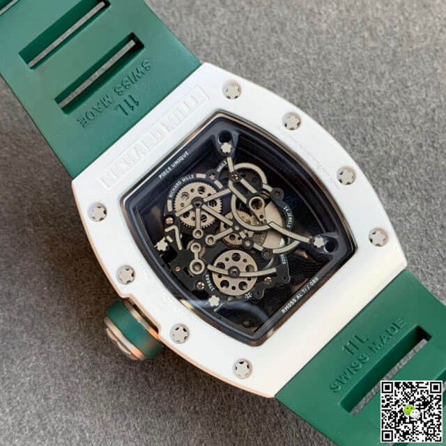Replica Richard Mille RM055 1:1 Best Edition KV Factory V2 Ceramic Green Strap