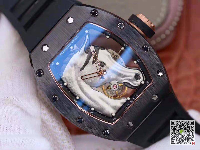 Replica Richard Mille Polo Club Saint Tropez RM52-02 KV Factory 1:1 Best Edition Swiss ETA8215 Silver Horse Dial