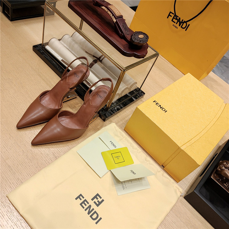 F**di strappy toe high heel sandals