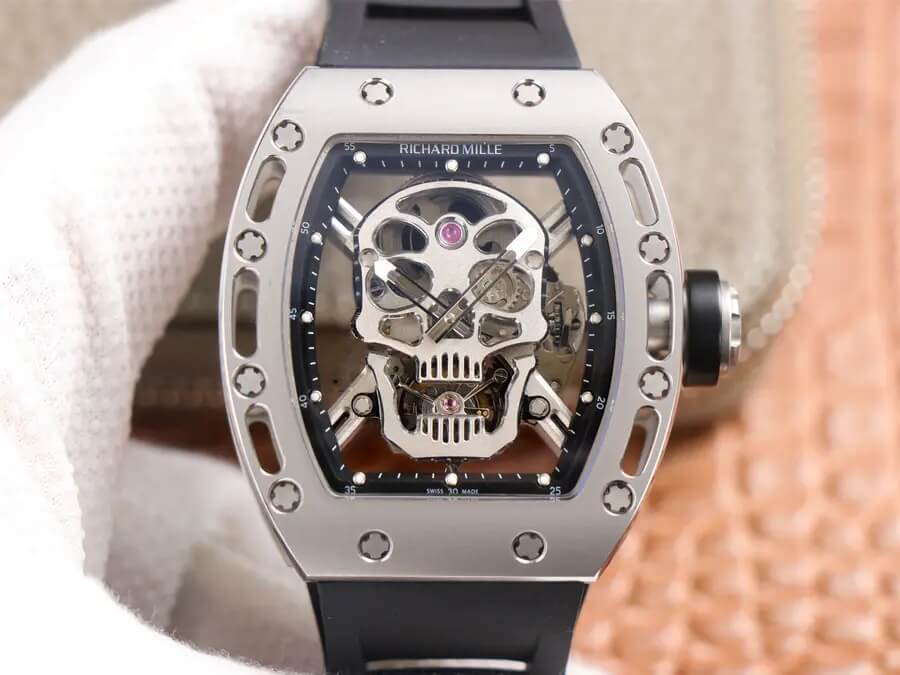 Replica Richard Mille RM52-01 Tourbillon 1:1 Best Edition JB Factory Skull Dial