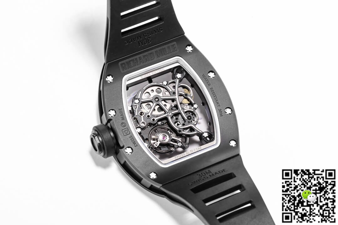 Replica Richard Mille RM-055 1:1 Best Edition BBR Factory Ceramic Skeleton Dial