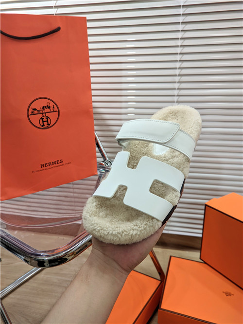 H**me5 lamb wool flat slippers