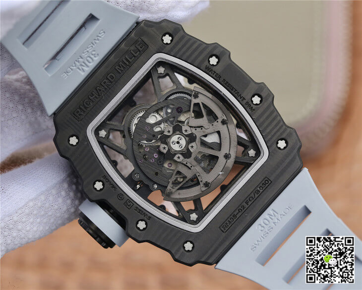 Replica Richard Mille RM-035 KV Factory 1:1 Best Edition Black Carbon Fiber