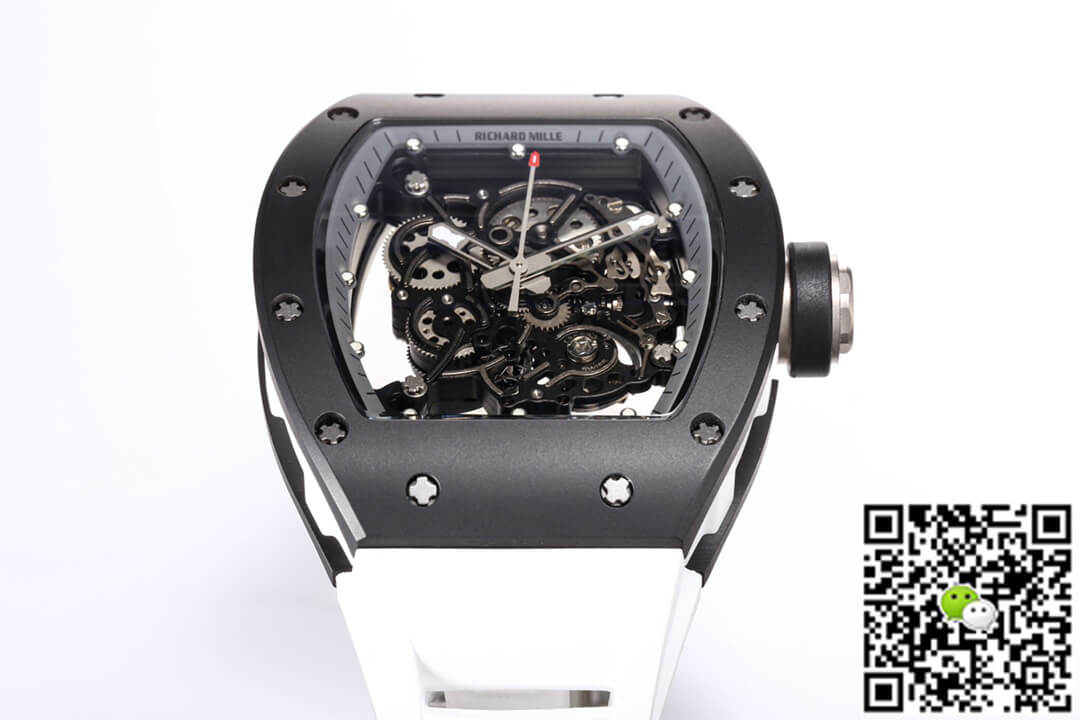 Replica Richard Mille RM-055 1:1 Best Edition BBR Factory Black Ceramic Case