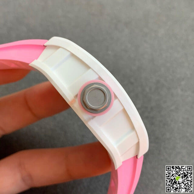 Replica Richard Mille RM055 1:1 Best Edition KV Factory V2 Ceramic Pink Strap