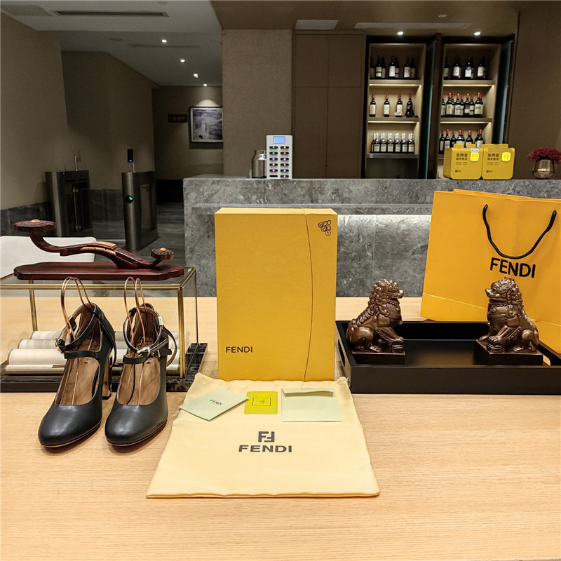 F**di electroplated high heel sandals