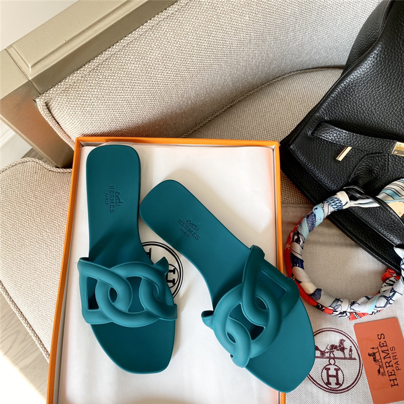 H**me5 new classic pig nose chain slippers