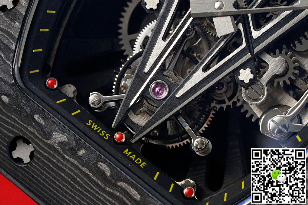 Replica Richard Mille RM27-03 Rafael Nadal Tourbillon 1:1 Best Edition RM Factory Red Rubber Strap