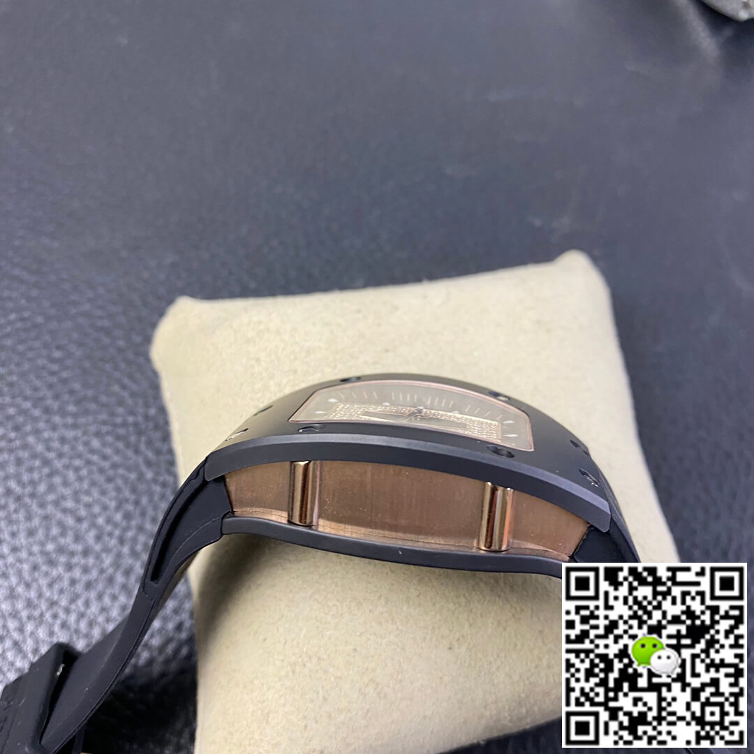 Richard Mille Replica RM 07-01 1:1 Best Edition RM Factory Black Rubber Strap
