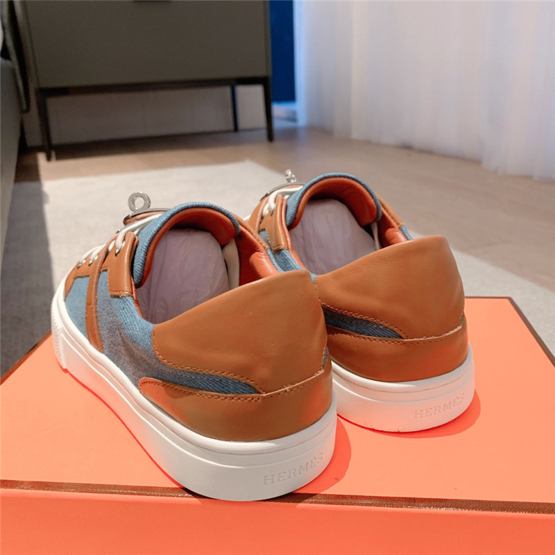 H**me5 British retro design white shoes