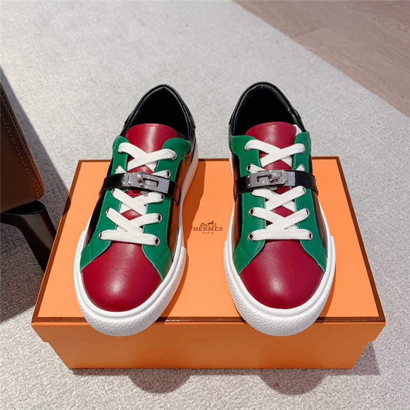 H**me5 British retro design white shoes