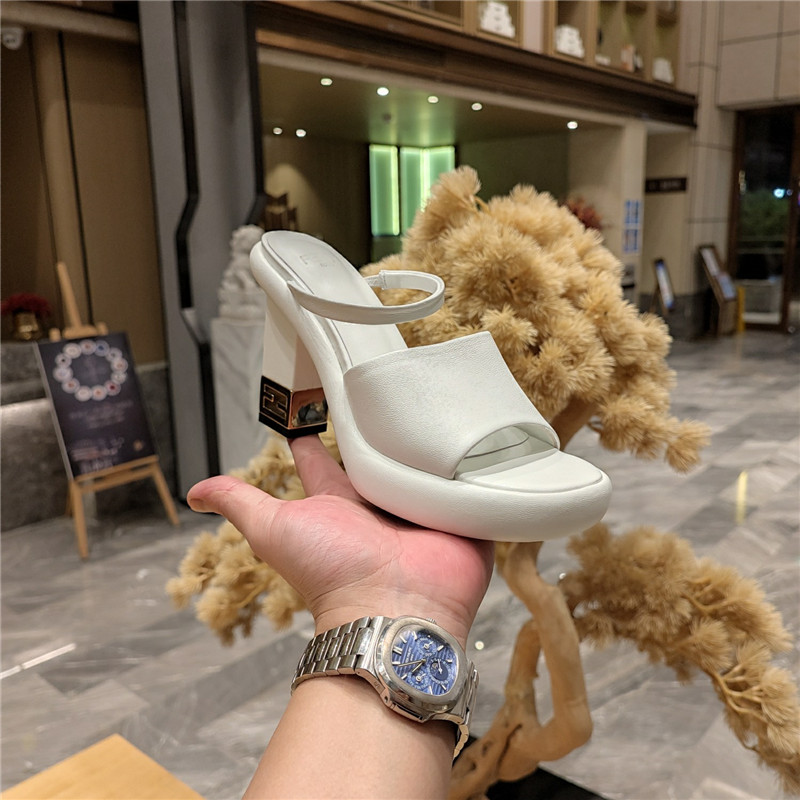 F**di block heel sandals