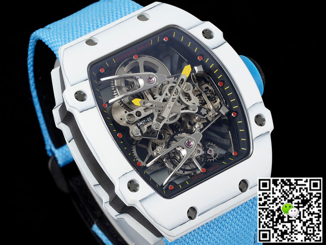 Replica Richard Mille RM27-02 Rafael Nadal Tourbillon 1:1 Best Edition RM Factory Blue Strap
