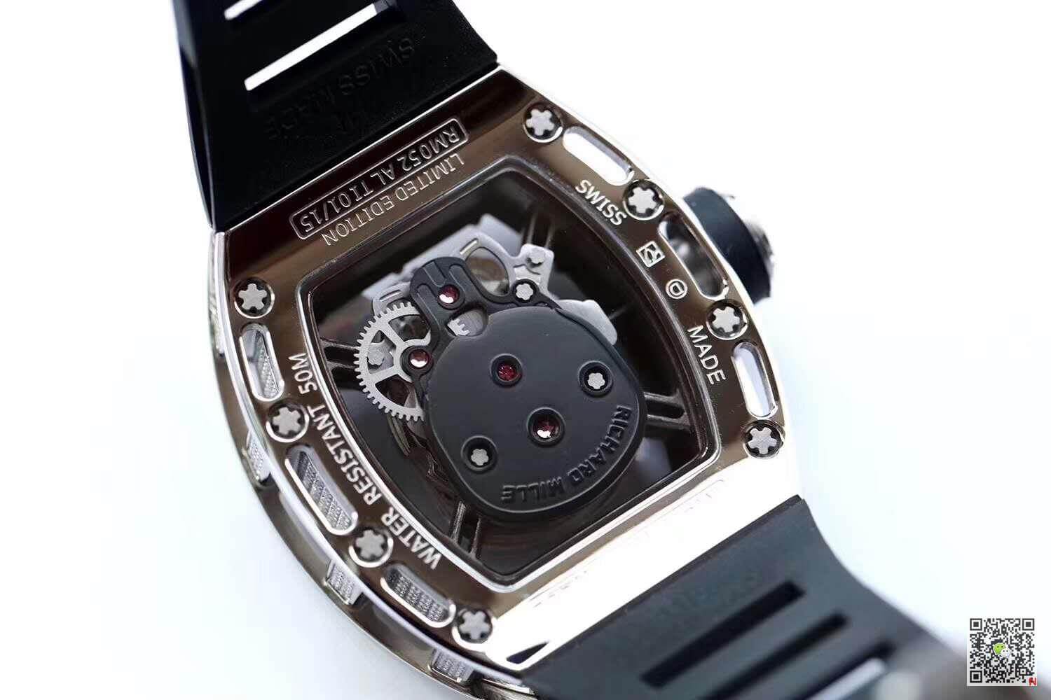 Replica Richard Mille RM052 Z Factory 1:1 Best Edition Swiss ETA6T51 black strap