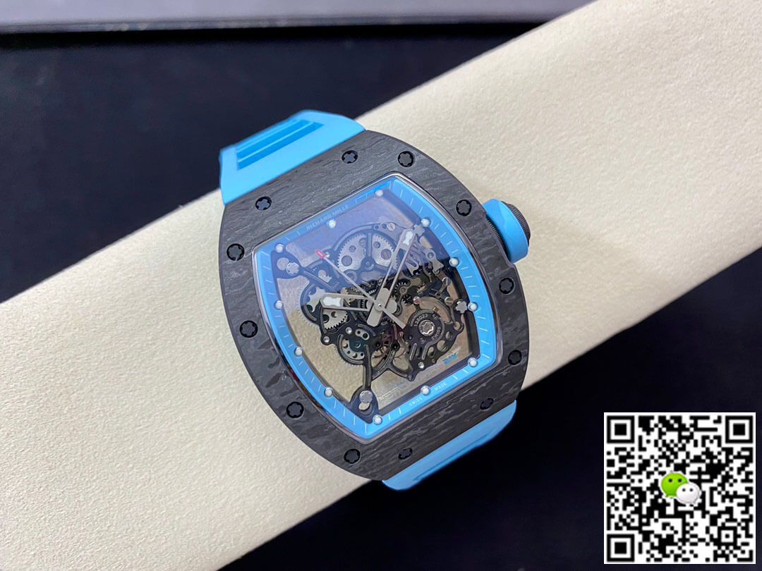 Replica Richard Mille RM-055 1:1 Best Edition BBR Factory Blue Strap
