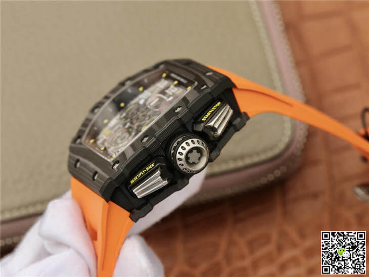 Replica Richard Mille RM11-03 1:1 Best Edition KV Factory Carbon Fiber Orange Strap