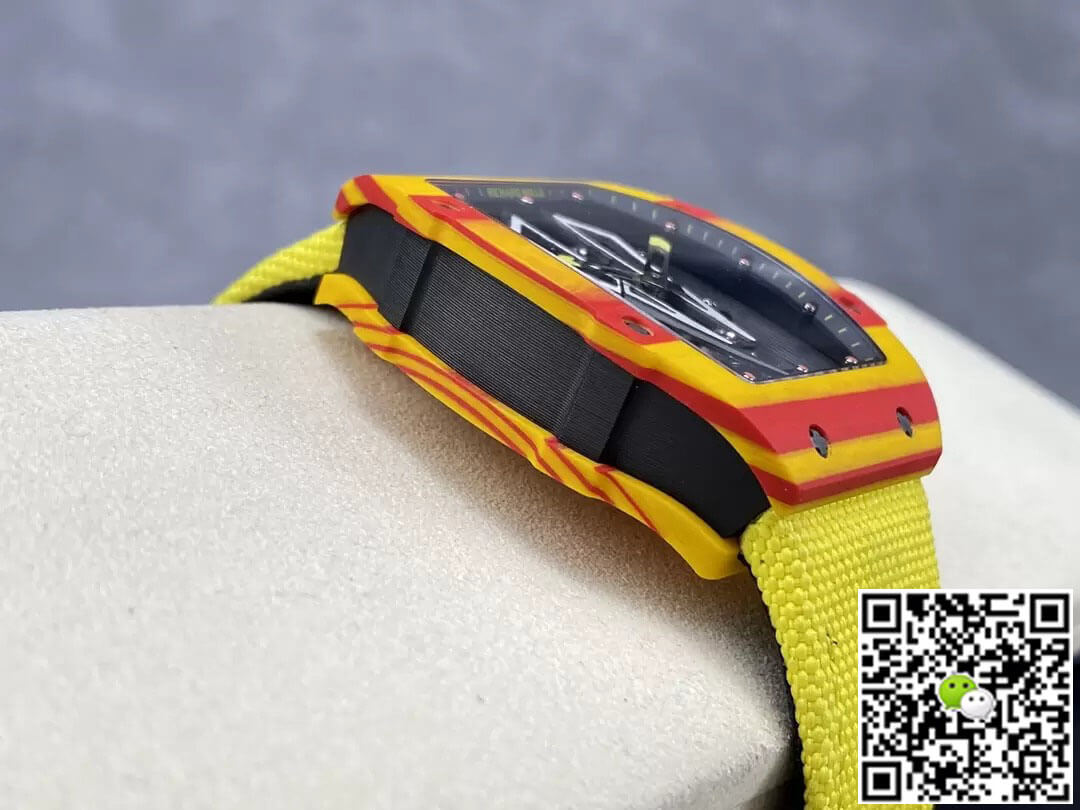 Richard Mille Replica RM27-03 Tourbillon 1:1 Best Edition BBR Factory Yellow Strap