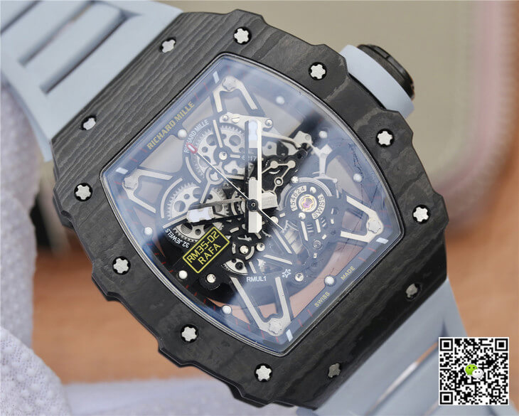 Replica Richard Mille RM-035 KV Factory 1:1 Best Edition Black Carbon Fiber