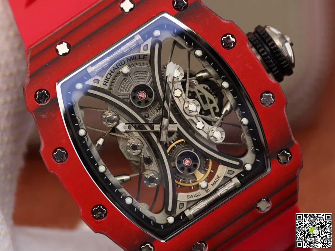 Replica Richard Mille RM53-01 1:1 Best Edition KV Factory Red TPT Carbon Fiber