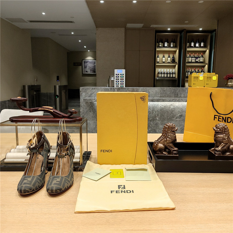 F**di electroplated high heel sandals